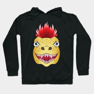 Utahraptor Punk Dinosaur Hoodie